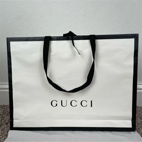 gucci paper bag for sale|Gucci reusable shopping bag.